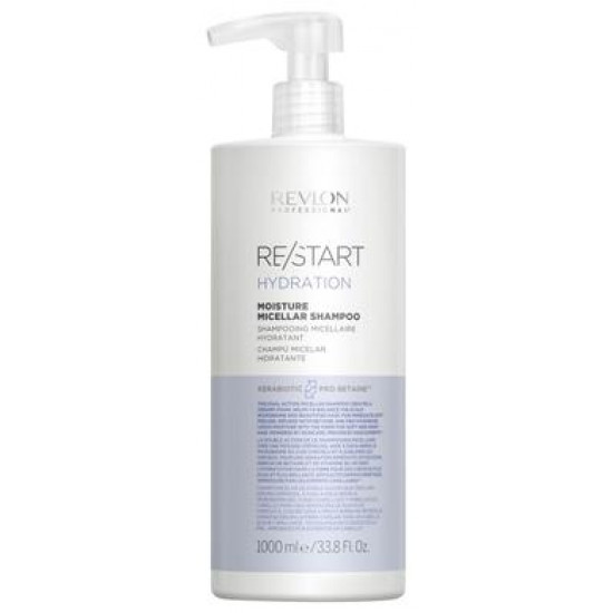 Шампунь для зволоження волосся, Restart Hydration Shampoo, Revlon Professional, 1000 мл, Z07625 Шампунь для зволоження волосся, Restart Hydration Shampoo, Revlon Professional, 1000 мл, Z07625