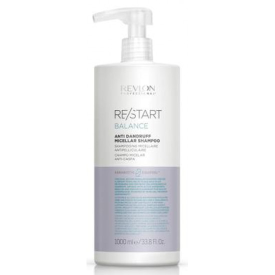 Шампунь проти лупи, Restart Balance Anti-Dandruff Micellar Shampoo, Revlon Professional, 1000 мл, Z07664 Шампунь проти лупи, Restart Balance Anti-Dandruff Micellar Shampoo, Revlon Professional, 1000 мл, Z07664