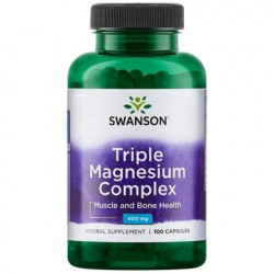 Комплекс магния, Triple Magnesium Complex, Swanson, 400 мг, 100 капсул, Z07795
  