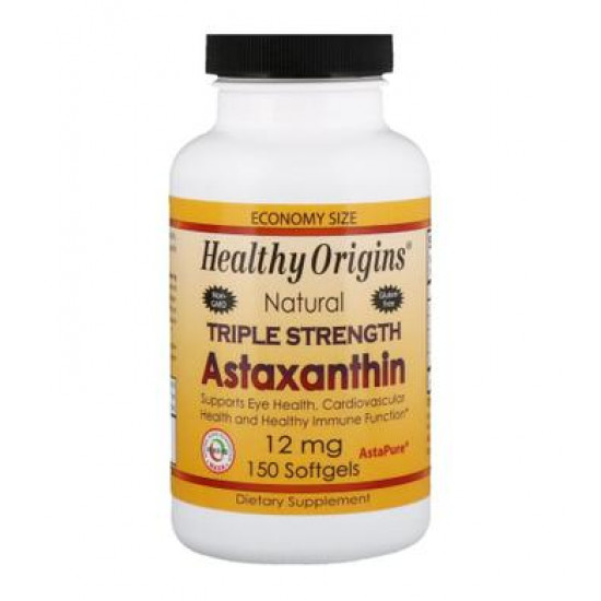 Астаксантин, Astaxanthin (Complex) AstaPure®, Healthy Origins, 12 мг, 150 гелевих капсул, Z07819 Астаксантин, Astaxanthin (Complex) AstaPure®, Healthy Origins, 12 мг, 150 гелевих капсул, Z07819