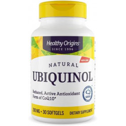 Ubiquinol CoQ10, Ubiquinol (Active form of CoQ10), Healthy Origins, 200 mg, 30 Softgels, Z07820
 