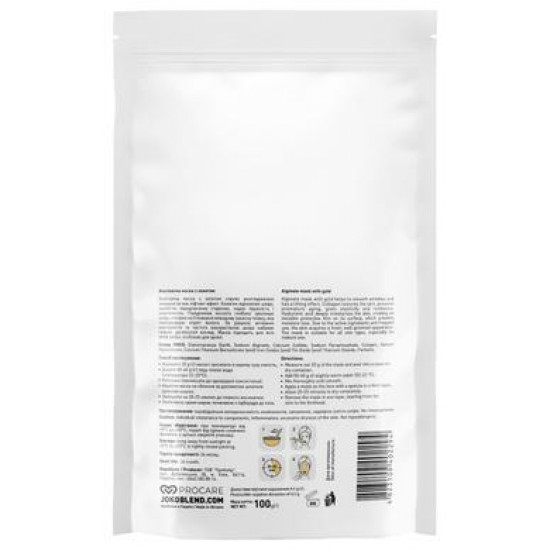 Альгинатная маска с золотом, Joko Blend, 100 г, Z08298
Альгинатная маска с золотом, Joko Blend, 100 г, Z08298