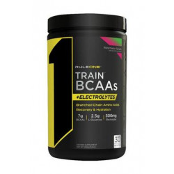 Амінокислотний комплекс, Train BCAAs + Electrolytes, Rule One, смак кавун, 450 г, Z09887