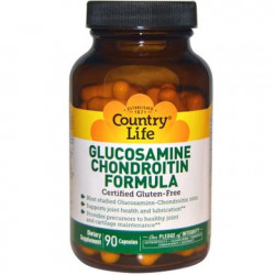 Глюкозамін хондроїтин, формула, Glucosamine Chondroitin, Country Life, 90 капсул, 8987
