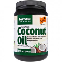 Кокосовое масло, Coconut Oil, Jarrow Formulas, органическое, 946 г, 9059
  