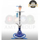 Hookah Amy DeLuxe SS 08 R Hammer Steel - blue Hookah Amy DeLuxe SS 08 R Hammer Steel - blue