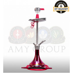 Кальян Amy Deluxe SS 09 R Plus Stick Steel - цвет красный