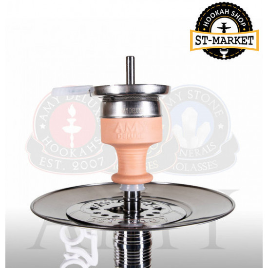 Hookah Amy DeLuxe SS 05 R Feather Steel Plus - transparent color Hookah Amy DeLuxe SS 05 R Feather Steel Plus - transparent color