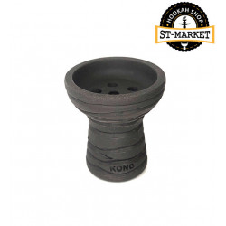 Bowl for a hookah of Kong TURKISH BOY BLACK (Kong Turkish Fight Black)