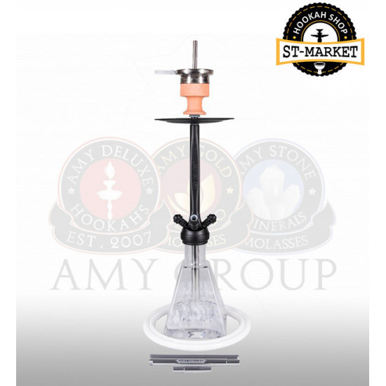 Hookah Amy Deluxe (039) Aero-X Click - black-white Hookah Amy Deluxe (039) Aero-X Click - black-white