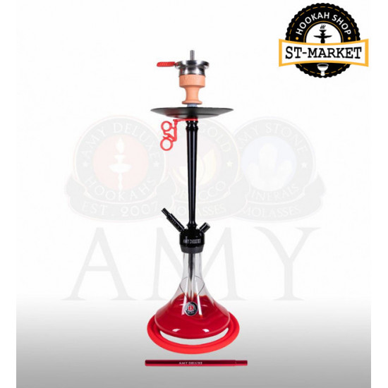 Кальян Amy Deluxe 066.01 Alu Deluxe - колір червоний Кальян Amy Deluxe 066.01 Alu Deluxe - колір червоний