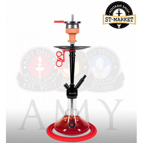 Кальян Amy Deluxe 066.02 - Alu Deluxe S - цвет красный Кальян Amy Deluxe 066.02 - Alu Deluxe S - цвет красный