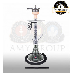 Hookah of Amy Deluxe 070.02 Alu Zulu S (Amy dklux 070.02) - color black - silver