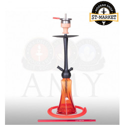Кальян Amy DeLuxe 600 Curl - колір червоний