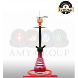 Кальян Amy DeLuxe 690 R Cityscape - цвет красный-черный