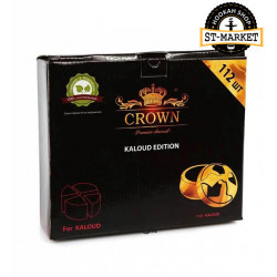 Кокосовый уголь для кальяна Crown (под калауд), 1кг