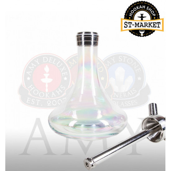 Hookah Amy DeLuxe SS 05 R Feather Steel Plus - transparent color Hookah Amy DeLuxe SS 05 R Feather Steel Plus - transparent color