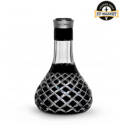 Flask for a hookah of Wookah Crystal Check Black (Christal's vuk the check black)