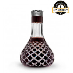Flask for a hookah of Wookah Crystal Check Brown Click (Christal's vuk the check Brian of cliques)