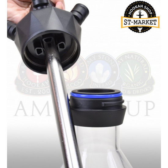 Кальян Amy Deluxe 063 Alu Diamond - колір чорний Кальян Amy Deluxe 063 Alu Diamond - колір чорний