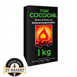 Уголь кокосовый Tom Cococha Green 1кг (том кокоча грин 1 кг)