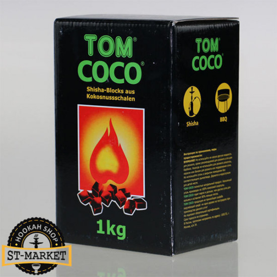 Уголь кокосовый Tom Cococha Green 1кг (том кокоча грин 1 кг) Уголь кокосовый Tom Cococha Green 1кг (том кокоча грин 1 кг)
