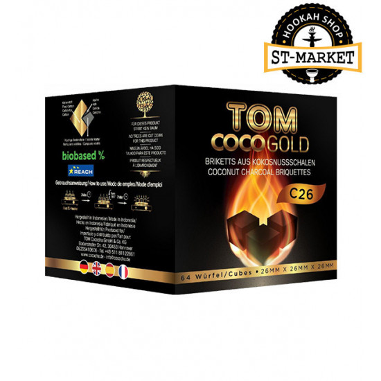 Уголь для кальяна Tom Cococha C 26 Уголь для кальяна Tom Cococha C 26