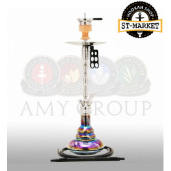 Кальян Amy DeLuxe SS 08 R Hammer Steel - цвет черный