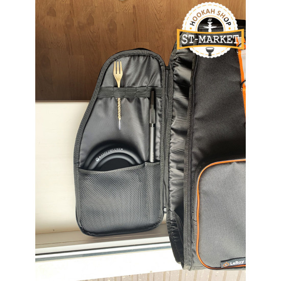 Backpack for Leroy hookah - color orange