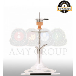 Hookah Amy Deluxe SS 12 Little Palm - color transparent