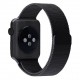 Металевий ремінець STR Milanese Loop Band для Apple Watch 42/44/45 mm (Series SE/7/6/5/4/3/2/1) - Space Black Металевий ремінець STR Milanese Loop Band для Apple Watch 42/44/45 mm (Series SE/7/6/5/4/3/2/1) - Space Black