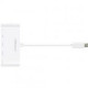 Адаптер Macally мульти портовий (3 в 1) з USB-C 3.1 порту на Gigabit Ethernet порт, три USB-А 3.1/3.0 порту та зарядний USB-C порт для порту ноутбука, білий (UC3HUB3GBC) Адаптер Macally мульти портовий (3 в 1) з USB-C 3.1 порту на Gigabit Ethernet порт, три USB-А 3.1/3.0 порту та зарядний USB-C порт для порту ноутбука, білий (UC3HUB3GBC)
