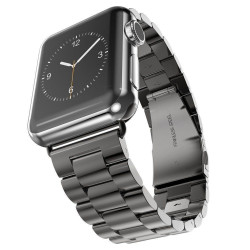 Металевий ремінець STR 3-Bead Metal Band для Apple Watch 42/44/45 мм (Series SE/7/6/5/4/3/2/1) - Black