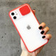 Чохол із захистом камери STR Clear Slide Camera для iPhone 12/12 Pro - Red Чохол із захистом камери STR Clear Slide Camera для iPhone 12/12 Pro - Red
