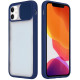Чохол із захистом камери STR Clear Slide Camera для iPhone 12 Pro Max - Dark blue Чохол із захистом камери STR Clear Slide Camera для iPhone 12 Pro Max - Dark blue