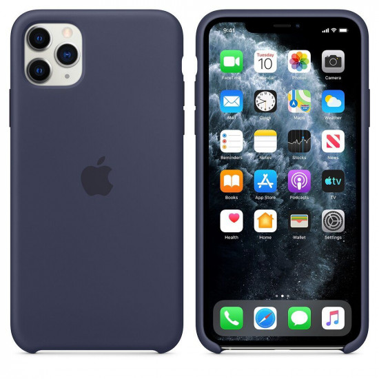 Чехол STR Silicone Case (OEM) for iPhone 11 Pro Max - Midnight Blue Чехол STR Silicone Case (OEM) for iPhone 11 Pro Max - Midnight Blue