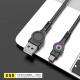 Cable FONENG X59 (1m) MicroUSB to USB - Black Cable FONENG X59 (1m) MicroUSB to USB - Black