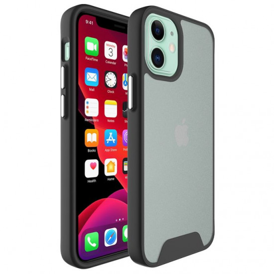 Матовий прозорий протиударний чохол STR Space Case для iPhone 11 Pro Max - Black Матовий прозорий протиударний чохол STR Space Case для iPhone 11 Pro Max - Black