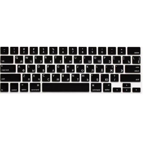 Keyboard Overlay STR for MacBook Pro 13/15 (2016-2019) - Black US (with TouchBar) (with Russian letters) Keyboard Overlay STR for MacBook Pro 13/15 (2016-2019) - Black US (with TouchBar) (with Russian letters)