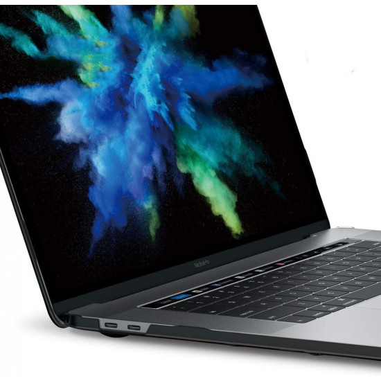 Пластиковый глянцевый чехол-накладка STR Crystal PC Hard Case for MacBook Pro 13 (2016-2020) - Прозрачный Черный Пластиковый глянцевый чехол-накладка STR Crystal PC Hard Case for MacBook Pro 13 (2016-2020) - Прозрачный Черный