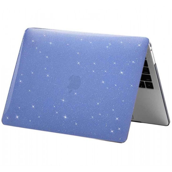 Пластиковий глянсовий чохол-накладка STR Glitter Hard Shell Case для MacBook Air 13 (2018-2020) - Dark Blue Пластиковий глянсовий чохол-накладка STR Glitter Hard Shell Case для MacBook Air 13 (2018-2020) - Dark Blue