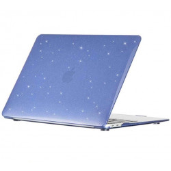 Пластиковий глянсовий чохол-накладка STR Glitter Hard Shell Case для MacBook Air 13 (2018-2020) - Dark Blue