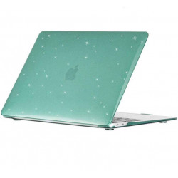 Пластиковий глянцевий чохол-накладка STR Glitter Hard Shell Case для MacBook Air 13 (2018-2020) - Green