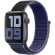 Нейлоновый ремешок STR Sport Loop Band for Apple Watch 42/44/45 mm (Series SE/7/6/5/4/3/2/1) - Midnight Blue/Black Нейлоновый ремешок STR Sport Loop Band for Apple Watch 42/44/45 mm (Series SE/7/6/5/4/3/2/1) - Midnight Blue/Black
