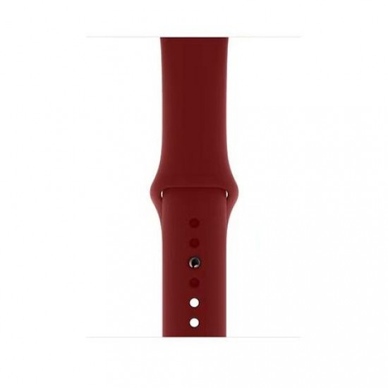 Силіконовий спортивний ремінець STR Sport Band для Apple Watch 42/44/45 mm (M/L) - Wine Red Силіконовий спортивний ремінець STR Sport Band для Apple Watch 42/44/45 mm (M/L) - Wine Red