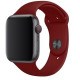 Силіконовий спортивний ремінець STR Sport Band для Apple Watch 42/44/45 mm (M/L) - Wine Red Силіконовий спортивний ремінець STR Sport Band для Apple Watch 42/44/45 mm (M/L) - Wine Red