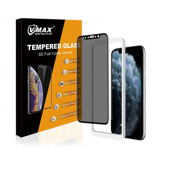 Захисне скло антишпигун VMAX 3D Privacy Glass для iPhone 11 Pro Max/Xs Max - Black (VMX-3D-FUGL-11PM) Захисне скло антишпигун VMAX 3D Privacy Glass для iPhone 11 Pro Max/Xs Max - Black (VMX-3D-FUGL-11PM)