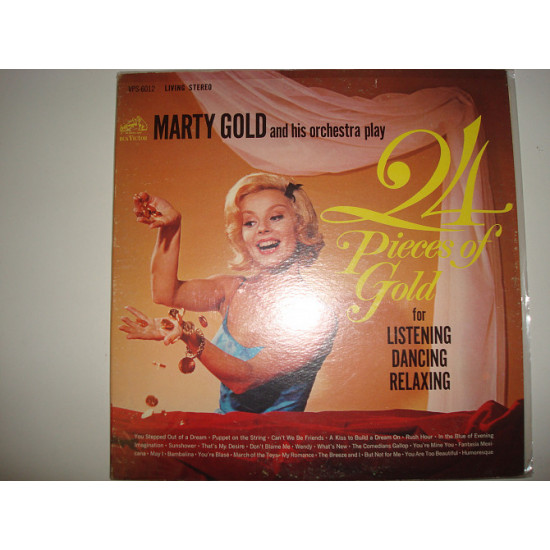 MARTY GOLD AND HIS ORCHESTRA-24 Pieces Of Gold 1962 2LP USA Easy Listening, Space-Age, Swing MARTY GOLD AND HIS ORCHESTRA-24 Pieces Of Gold 1962 2LP USA Easy Listening, Space-Age, Swing