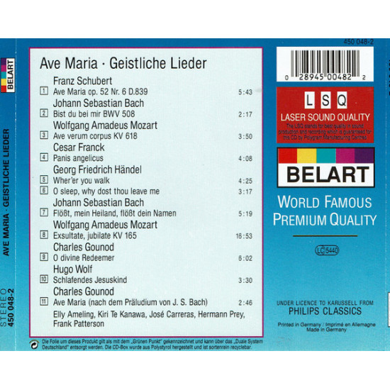 Elly Ameling Kiri Te Kanawa José Carreras Hermann Prey – Ave Maria Elly Ameling Kiri Te Kanawa José Carreras Hermann Prey – Ave Maria