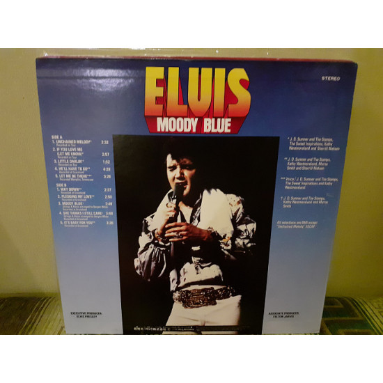 Японська вінілова платівка LP Elvis Presley - Moody Blue Японська вінілова платівка LP Elvis Presley - Moody Blue